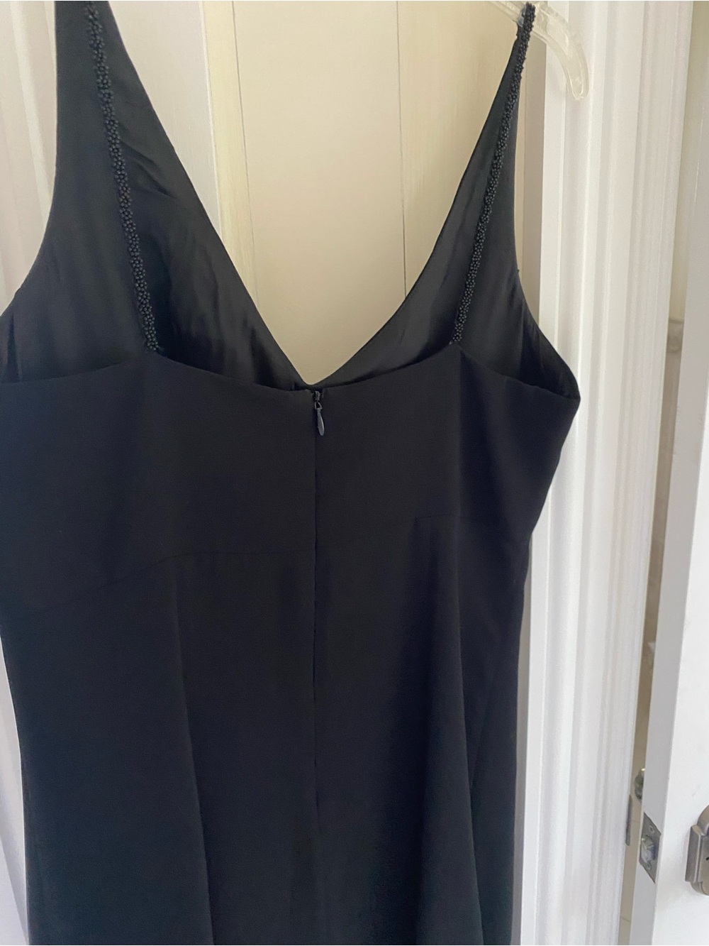Black Beaded Trim Women's evening / cocktail dress - Picture 6 of 12